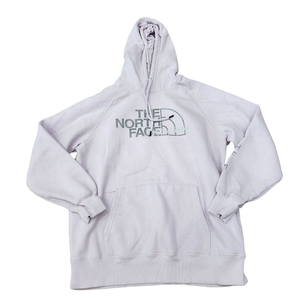 The north face light purple women's size large pullover hoodie